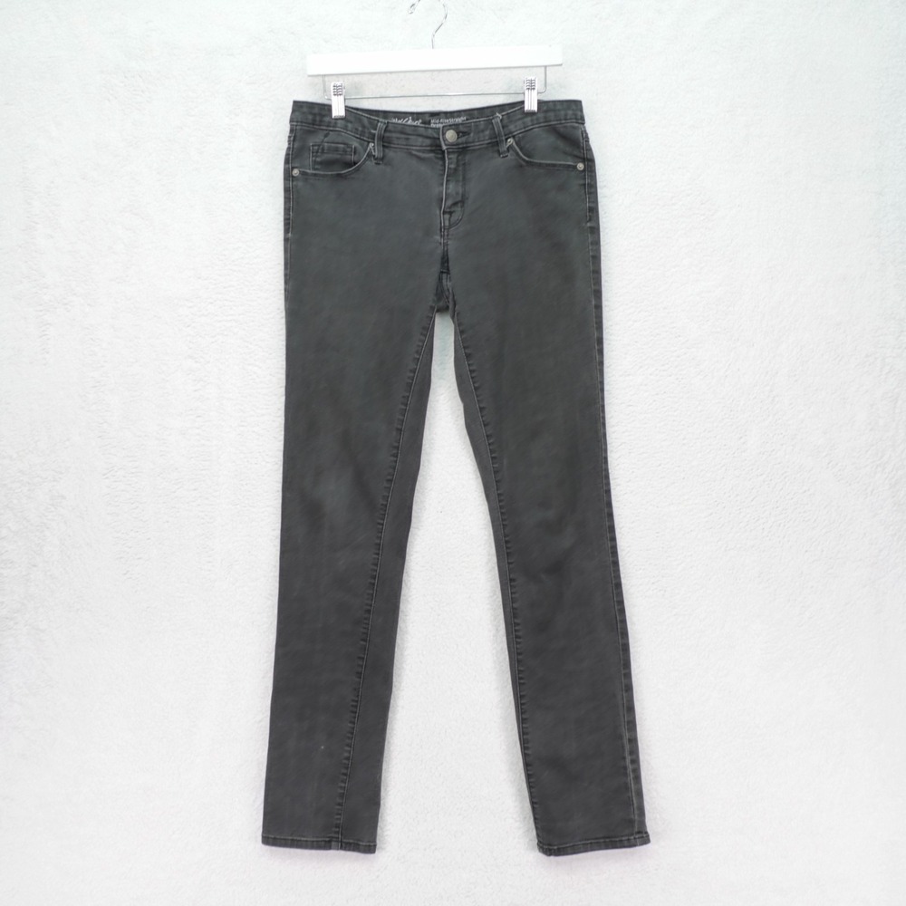 Mossimo Denim Gray Jeans Women's Mid Rise Straight Modern -10/30L ‎ 32 / 34-